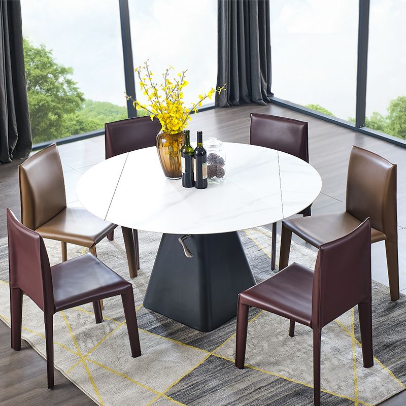Modern Indoor-Outdoor Dining Room Chairs Dining Armless Leather Chairs (Set of 2) Clearhalo ' kitchen&dining_furn' 'Dining Chairs' 'Dining Tables & Seating' 'dining_chair' 'furn' 'furn_dining_chair' 'Furniture' 'furniture_dining_chair' 'Kitchen & Dining Furniture' 'kitchen' 1200x1200_650112cc-3f9e-437c-a74a-82ba1fda114c
