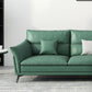Contemporary 33.46" H Green Faux Leather Pillow Top Arm Sofa Clearhalo 'furn' 'furn_sofas' 'Furniture' 'Living Room Furniture' 'Sofa' 'sofas' 1200x1200_65014fe0-fbee-487a-b50f-d95155e8477c