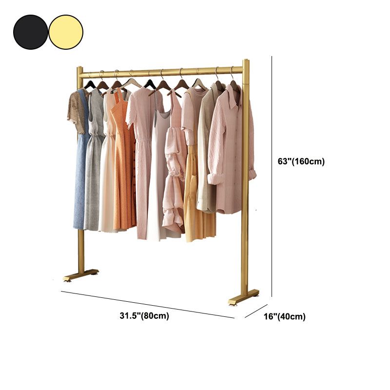 Moderne minimalistische Kleiderregal Metallic Free Standing Deck Rack für Schlafzimmer