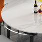 Space-Saving Minimalist Sintered Stone Top Kitchen Table Set of Black Legs Base for Dining Room Clearhalo 'Dining Room Sets' 'Dining Tables & Seating' 'dining_room_set' 'furn' 'furn_dining_room_set' 'Furniture' 'furniture_dining_room_set' 'Kitchen & Dining Furniture' 'kitchen&dining_furn' 'kitchen' 1200x1200_650319dc-a363-47a6-926a-e85c8b4cc4c8