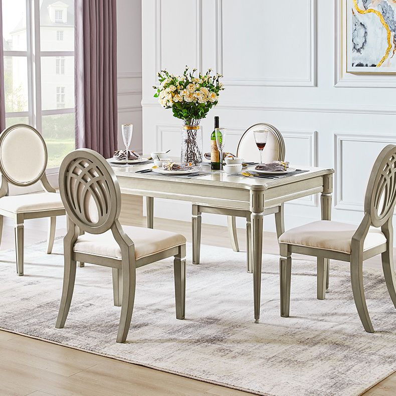 Traditional Luxury Dining Table Rectangle Solid Wood Dining Table with 4 Legs Clearhalo ' dining_table' 'Dining Tables & Seating' 'Dining Tables' 'furn' 'furn_dining_table' 'Furniture' 'furniture_dining_table' 'Kitchen & Dining Furniture' 'kitchen&dining_furn' 'kitchen' 'kitchen_dining_table' 1200x1200_65056c0d-0883-41a4-88e9-32398c3bc1a7