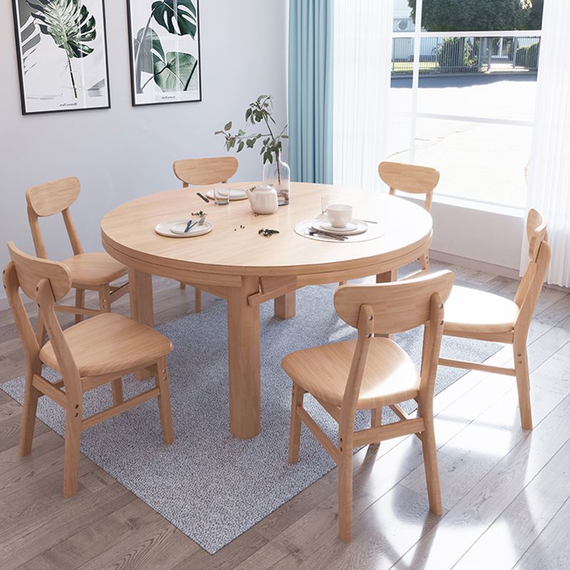 Contemporary Extendable Solid Wood Dining Table Kitchen Standard Dining Table with 4 Legs Base Clearhalo ' dining_table' 'Dining Tables & Seating' 'Dining Tables' 'furn' 'furn_dining_table' 'Furniture' 'furniture_dining_table' 'Kitchen & Dining Furniture' 'kitchen&dining_furn' 'kitchen' 'kitchen_dining_table' 1200x1200_65079c46-3683-403f-89e9-1510b8c8976d