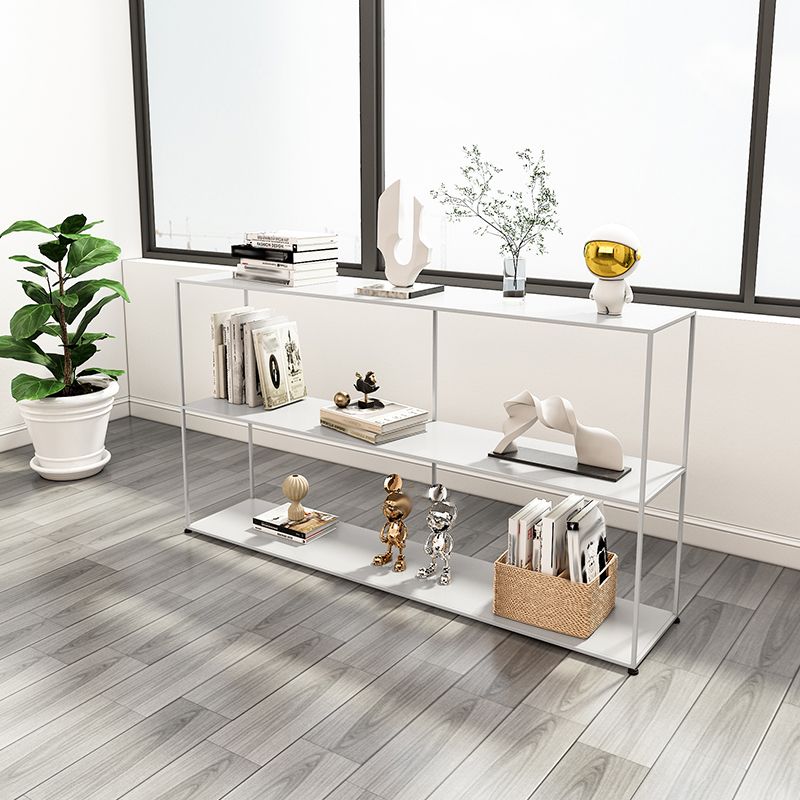 Libreria in metallo orizzontale Modern Style Open Back scaffale con scaffali