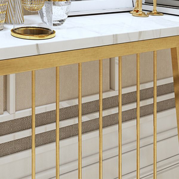 Tabla de acento de consola contemporánea Tabla de sofá de consola rectangular en mármol