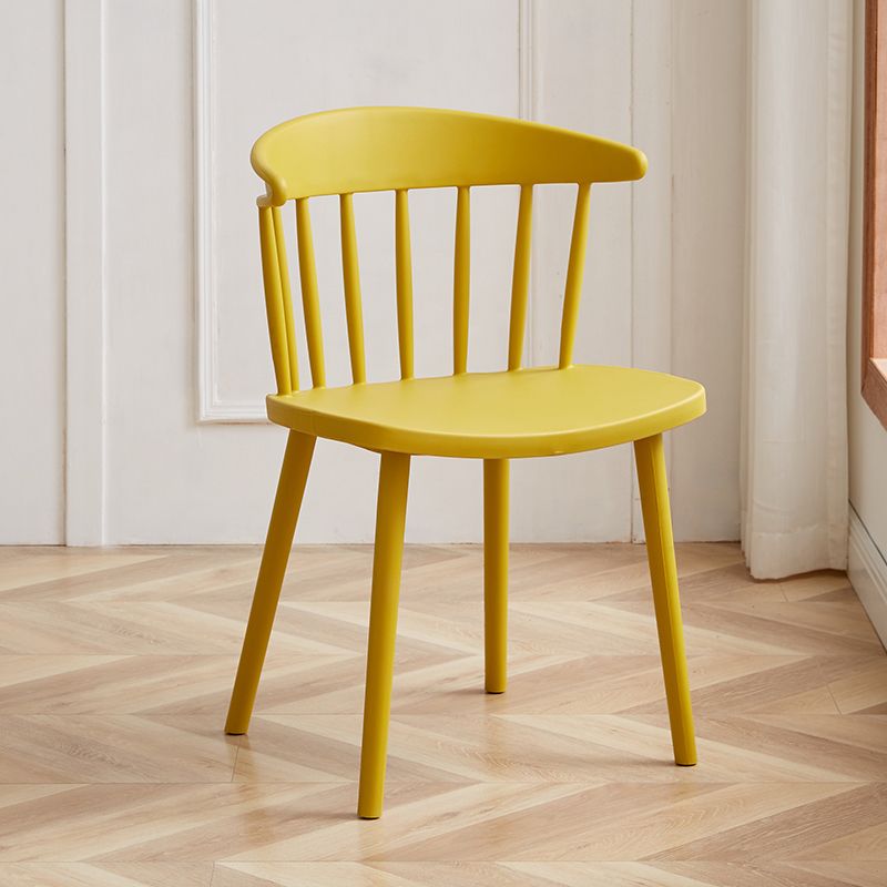 Scandinavian Plastic Armless Chair Windsor Back Restaurant Chair Clearhalo 'Dining Chairs' 'Dining Tables & Seating' 'dining_chair' 'furn' 'furn_dining_chair' 'Furniture' 'furniture_dining_chair' 'Kitchen & Dining Furniture' 1200x1200_65099b93-8654-4179-9959-641f2fa3845c
