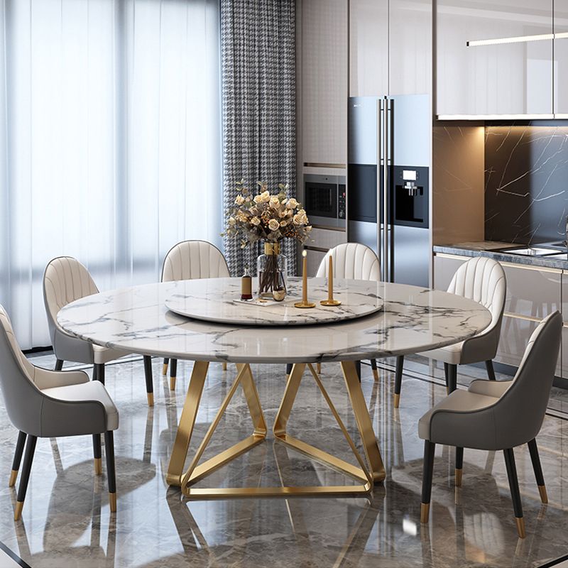 Traditional Luxury Dining Table Round Dining Table for Dinner Room Clearhalo 'Dining Tables & Seating' 'Dining Tables' 'dining_table' 'furn' 'furn_dining_table' 'Furniture' 'Kitchen & Dining Furniture' 1200x1200_650a49f2-9255-4314-a95e-d78fda56dfb2