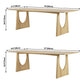 Rectangle Wood Color Dining Table Pinewood Solid Wood Table Modern with Double Pedestal Clearhalo ' dining_table' 'Dining Tables & Seating' 'Dining Tables' 'furn' 'furn_dining_table' 'Furniture' 'furniture_dining_table' 'Kitchen & Dining Furniture' 'kitchen&dining_furn' 'kitchen' 'kitchen_dining_table' 1200x1200_650a7758-756b-4ca4-83ba-1bce348c1003