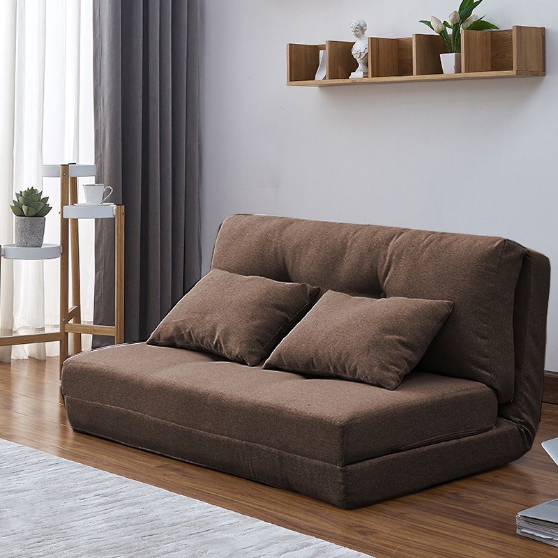 現代のリネンアームレスソファベッド標準ソファ折りたたみ式ソファリビングルーム