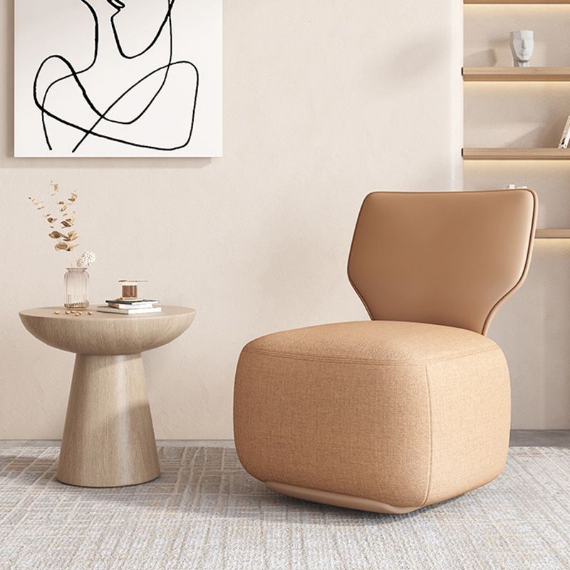 Industrial Upholstered Accent Chair Leather Tight Back Armless Chair Clearhalo 'Accent Chairs' 'accent_chairs' 'Chairs & Seating' 'furn' 'furn_accent_chairs' 'Furniture' 'Living Room Furniture' 1200x1200_650cfa84-a0cb-4a75-b672-9eb41fec98cf