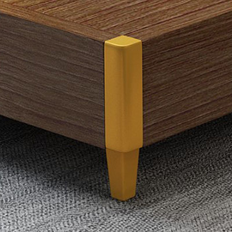 Espresso Panel Bed Mid-Century Modern Standard Bed with Headboard Clearhalo 'Bedroom Furniture' 'Beds' 'furn' 'furn_beds' 'Furniture' 1200x1200_650e66b0-3771-402d-8db2-fbef8a0d4d2b