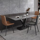 Stile moderno 1/4/5/6/7 pezzi sedie da pranzo set mobili in pietra rettangolo per casa