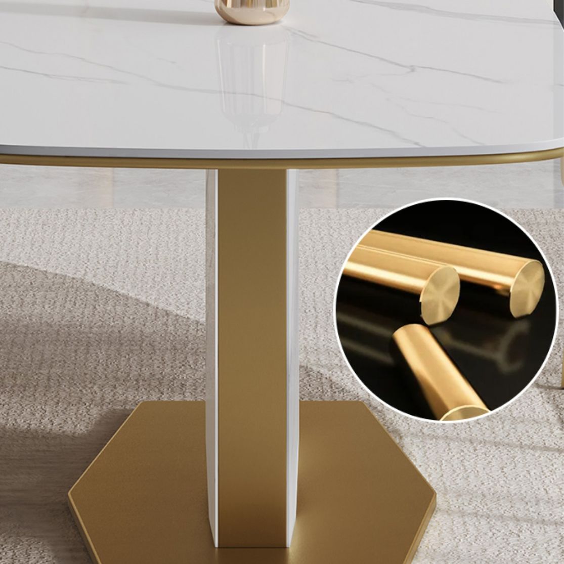 Luxury Sintered Stone Top Dining Set 1/4/5/7 Pieces Rectangle Kitchen Table with Chairs Clearhalo 'Dining Room Sets' 'Dining Tables & Seating' 'dining_room_set' 'furn' 'furn_dining_room_set' 'Furniture' 'furniture_dining_room_set' 'Kitchen & Dining Furniture' 1200x1200_650f9fa5-8212-4ca2-900c-327a33aec735