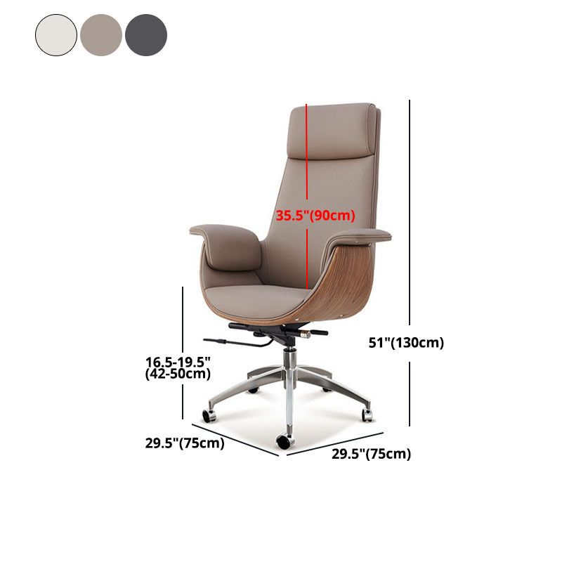 Hedendaagse High Back Executive Chair Padded Arms Bureau Chair voor Home Office