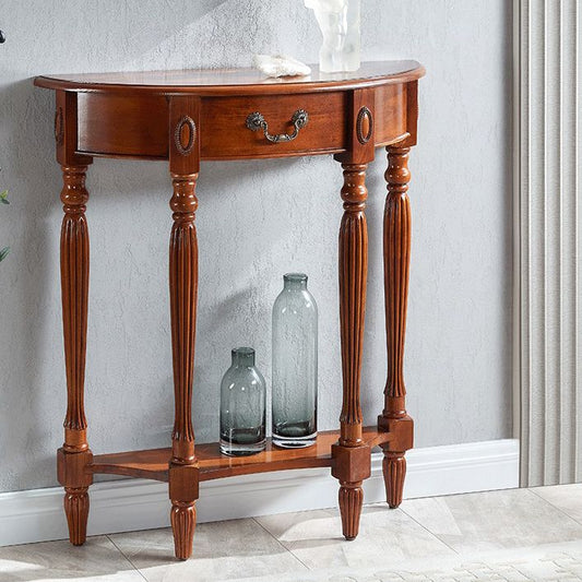 Wooden Console Table Mid Century Modern Accent Table for Hall , 10.5 inch Wide