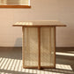 Rectangle Wooden Table Modern Red Oak Table in Nature with Double Pedestal Clearhalo ' dining_table' 'Dining Tables & Seating' 'Dining Tables' 'furn' 'furn_dining_table' 'Furniture' 'furniture_dining_table' 'Kitchen & Dining Furniture' 'kitchen&dining_furn' 'kitchen' 'kitchen_dining_table' 1200x1200_65176e0a-3a27-49e8-bf1a-755fee760c87