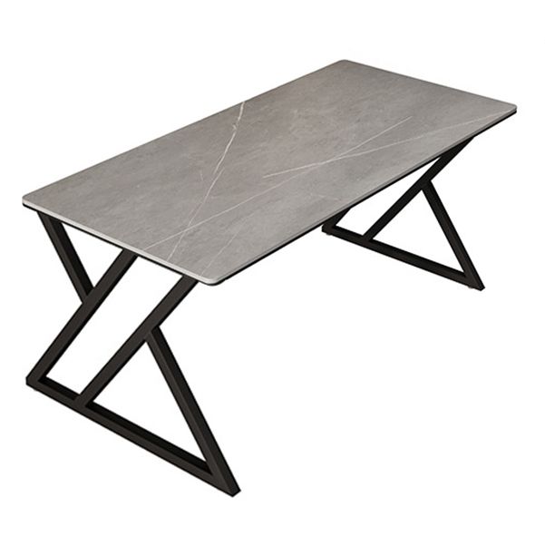 Stone Rectangular Office Desk Industrial 29.53" Tall Writing Desk Clearhalo 'furn' 'furn_office_desk' 'Furniture' 'Office Desks' 'Office Furniture' 'office_desk' 1200x1200_6518c2fb-6b0c-4a9e-97c3-a30a31348fa2