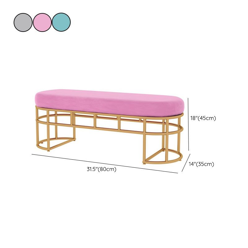 Moderne stijl Entryway Bench Metal zitbank, 14-inch breedte