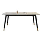 Traditional Luxury Rectangle Dining Table Solid Wood Black Frame 4 Legs Dining Table Clearhalo 'Dining Tables & Seating' 'Dining Tables' 'dining_table' 'furn' 'furn_dining_table' 'Furniture' 'furniture_dining_table' 'Kitchen & Dining Furniture' 'kitchen' 'kitchen_dining_table' 1200x1200_651d5755-426b-460c-b5ed-db39c2b2b303