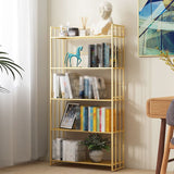 Modern Style Metal Bookshelf Vertical Open Shelf Bookcase for Study Room Clearhalo 'Bookcases' 'furn' 'furn_bookcases' 'Furniture' 'furniture_bookcases' 'kitchen' 'kitchen_bookcases' 'Living Room Furniture' 'Office Furniture' 1200x1200_651e2d9d-3787-4305-a47b-0d2002832897