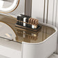 Contemporaneo a 3 cassetti tavolo da toeletta da toeletta per vetro Top -trucco Vanity scrivania