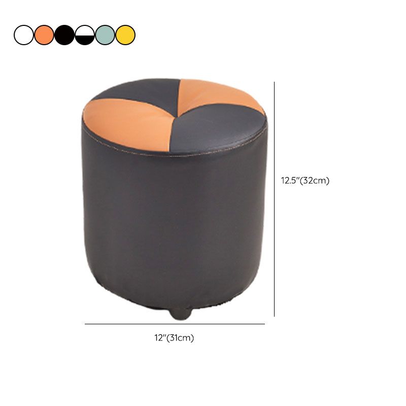 Modern Leather Pouf Stain Resistant Color Pouf for Drawing Room Clearhalo 'furn' 'furn_ottomans_poufs' 'Furniture' 'Living Room Furniture' 'Ottomans & Poufs' 'ottomans_poufs' 1200x1200_651fb216-0b71-44da-a20e-f43b63488865