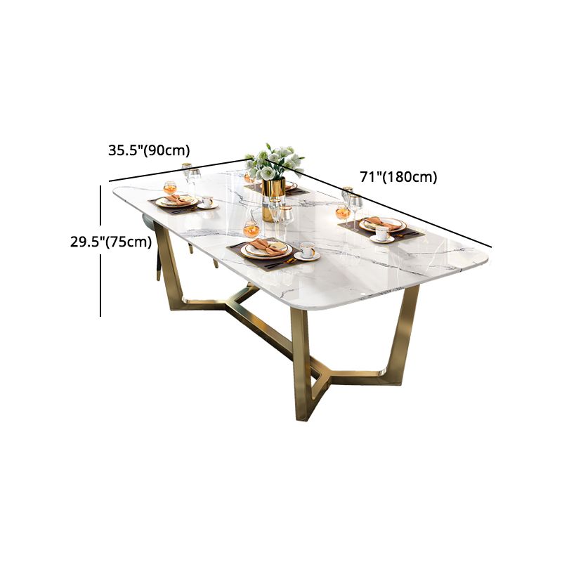 Contemporary Sintered Stone Dining Table Set 1/4/5/6/7 Pieces Dining Set for Home Clearhalo 'Dining Room Sets' 'Dining Tables & Seating' 'dining_room_set' 'furn' 'furn_dining_room_set' 'Furniture' 'furniture_dining_room_set' 'Kitchen & Dining Furniture' 1200x1200_6522082f-2d28-412f-9440-f7e38db794f6