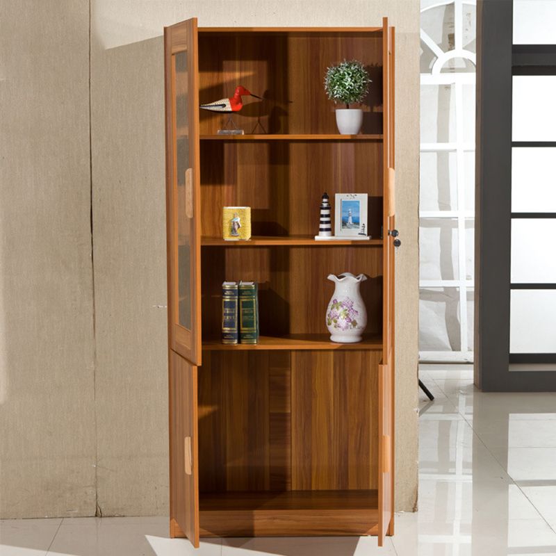 Urban Shelf Bookcase Engineered Wood Book Shelf with Doors for Study Room