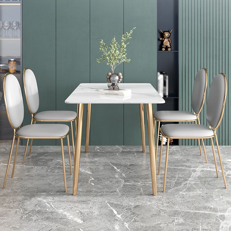 Luxury 1/2/5 Pieces Dining Set Sintered Stone Dining Table with Leather Chairs Clearhalo 'Dining Room Sets' 'Dining Tables & Seating' 'dining_room_set' 'furn' 'furn_dining_room_set' 'Furniture' 'furniture_dining_room_set' 'Kitchen & Dining Furniture' 'kitchen&dining_furn' 'kitchen' 1200x1200_65235a65-0370-4e5a-b60e-c666cb6ac67d