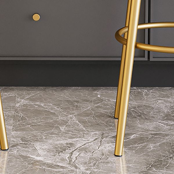 Glam Reception Footrest Stool Matte Finish Velvet Counter Stool Clearhalo 'Bar Furniture' 'Bar Stools' 'bar_stools' 'Furniture' 'furniture_bar_stools' 'Kitchen & Dining Furniture' 1200x1200_65242346-4aa9-43c1-8a0d-ab0b2d6aed83