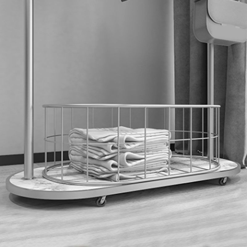 Metal Free Standing Hall Tree Contemporary Hall Stand con ganci per cappotto per il corridoio