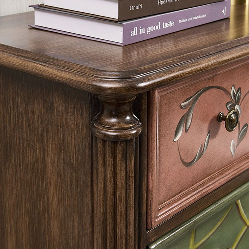 Stile tradizionale in stile verticale cassa di lingerie in legno stoccaggio bachelor torace per camera da letto