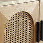 Wicker Rattan Accent Cabinet Solid Wood Storage Cabinet with Doors Clearhalo 'Cabinets & Chests' 'cabinets_chests' 'furn' 'furn_cabinets_chests' 'Furniture' 'Living Room Furniture' 1200x1200_6525331e-75aa-4835-8fc3-f9b22277a5fe