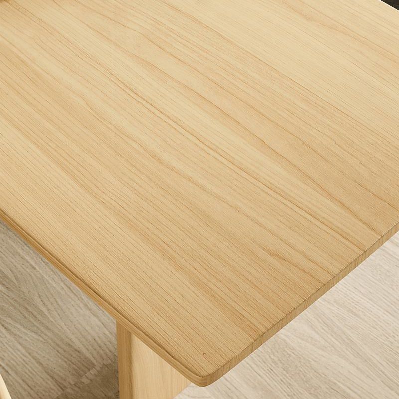 1/2/4/5/7ピース長方形のダイニングセット木製の椅子付きソリッドウッドダイニングテーブル