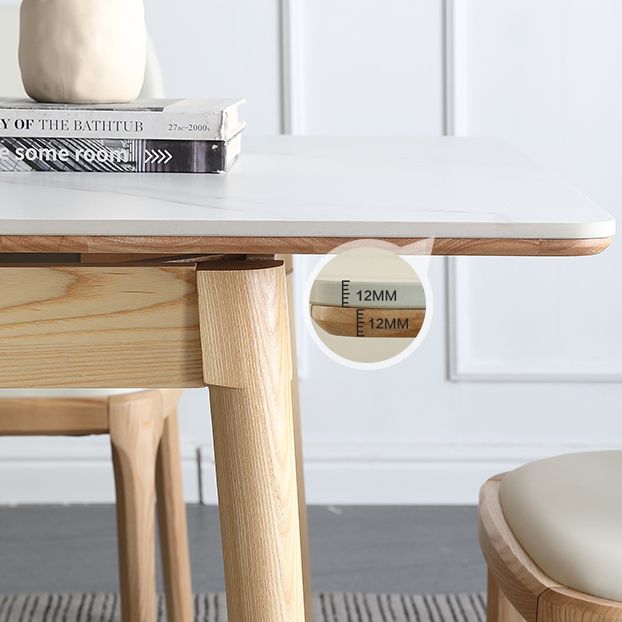 Stone 4-foot Dinette Table Traditional Luxury Extendable Dining Table for Home Clearhalo ' dining_table' 'Dining Tables & Seating' 'Dining Tables' 'furn' 'furn_dining_table' 'Furniture' 'furniture_dining_table' 'Kitchen & Dining Furniture' 'kitchen&dining_furn' 'kitchen' 'kitchen_dining_table' 1200x1200_652a4841-4871-47bc-8351-4d5a8fb0f48d