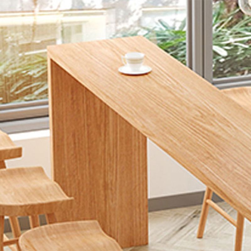 Luxurious Rectangle Pub Table Set 1/5/9 Pieces Wooden Counter Table with Backless Stools Clearhalo 'Bar Furniture' 'furn' 'furn_home_bar_bar_sets' 'Furniture' 'Home Bars & Bar Sets' 'home_bar_bar_sets' 'Kitchen & Dining Furniture' 1200x1200_652aafad-d4b5-4b69-a105-020f86b55487