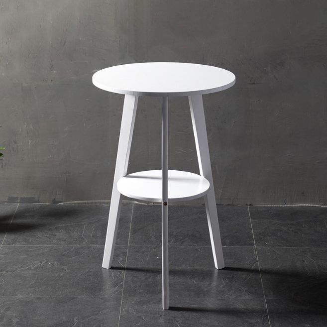 Simple Style Round Bar Table Wood Top Pub Table for Dining Room Clearhalo 'Bar Furniture' 'Bar Tables' 'bar_tables' 'furn' 'furn_bar_tables' 'Furniture' 'furniture_bar_tables' 'Kitchen & Dining Furniture' 1200x1200_652bd3b9-a286-4f6e-8bc5-07d53e97bead