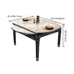 Modern Rectangle Shape Dining Set Sintered Stone Top Dining Table Furniture with Self-Storing¬†Leaf Clearhalo 'Dining Room Sets' 'Dining Tables & Seating' 'dining_room_set' 'Furniture' 'furniture_dining_room_set' 'Kitchen & Dining Furniture' 'kitchen&dining_furn' 'kitchen' 1200x1200_652ffcf5-d40b-456e-9893-96aa9e131d35