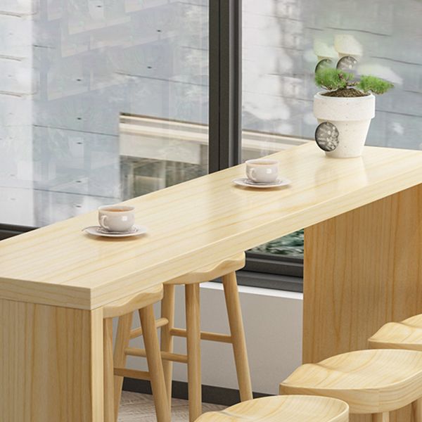 Modern Rectangular Pub Table Set 1/5/9 Pieces Wooden Counter Table with Backless Stools Clearhalo 'Bar Furniture' 'furn' 'furn_home_bar_bar_sets' 'Furniture' 'Home Bars & Bar Sets' 'home_bar_bar_sets' 'Kitchen & Dining Furniture' 1200x1200_65308df1-4518-4b0d-bd22-2f07cc1699d0