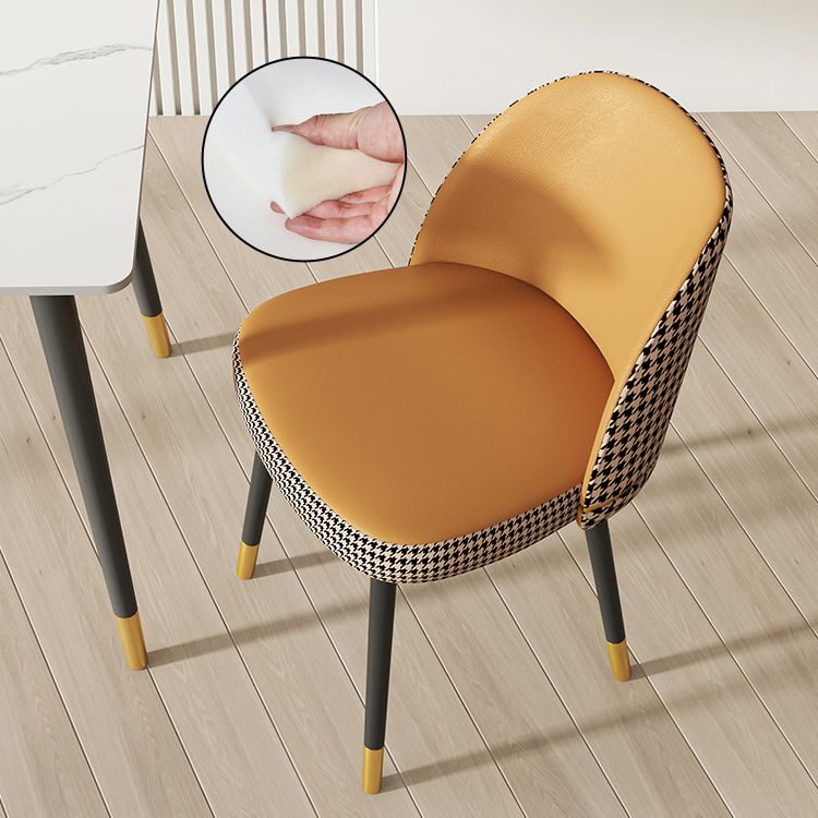 Glamlose esslose Esstühle Kunstleder Haus Essneitenstuhl