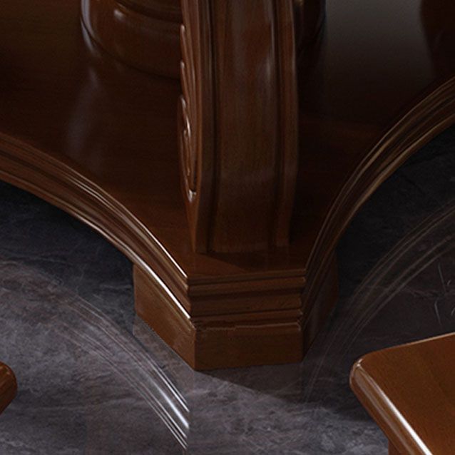 Solid Wood Dining Table Convertible Dining Table for Dining Room