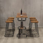Moderna 1/2/4/7 piezas Mesa de mesa de pubs de madera maciza