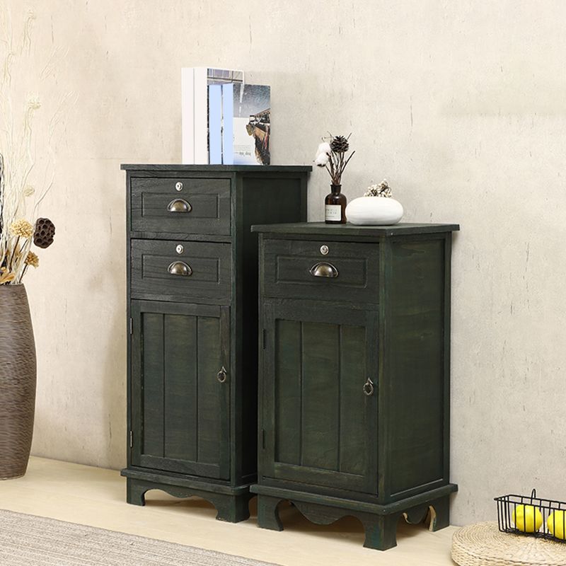 Industrial Bracket Legs Accent Cabinet with Door and Drawers Storage Cabinet Clearhalo 'Cabinets & Chests' 'cabinets_chests' 'furn' 'furn_cabinets_chests' 'Furniture' 'Living Room Furniture' 1200x1200_65326917-70fb-469d-b602-d92cf179bdd8
