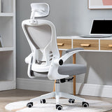 Sedia da ufficio ad armi imbottita meccanismo di inclinazione moderna sedia da scrivania ergonomica con ruote