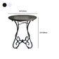 Contemporary Solid Wood End Table Metal Frame Gross Legs Sofa Side Accent Table Clearhalo 'Coffee & Accent Tables' 'End & Side Tables' 'end_side_tables' 'furn' 'furn_end_side_tables' 'Furniture' 'Living Room Furniture' 1200x1200_6536e86f-4cd0-4ef3-a287-2c06ed30304b