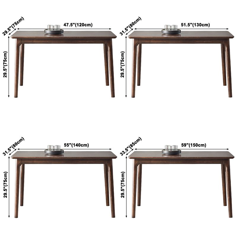 Rectangle Hickory Wooden Dining Table Modern Table in Nature with 4 Legs Clearhalo ' dining_table' 'Dining Tables & Seating' 'Dining Tables' 'furn' 'furn_dining_table' 'Furniture' 'furniture_dining_table' 'Kitchen & Dining Furniture' 'kitchen&dining_furn' 'kitchen' 'kitchen_dining_table' 1200x1200_6537cbaa-bac5-4c07-a9c1-e02c3ab9ce44