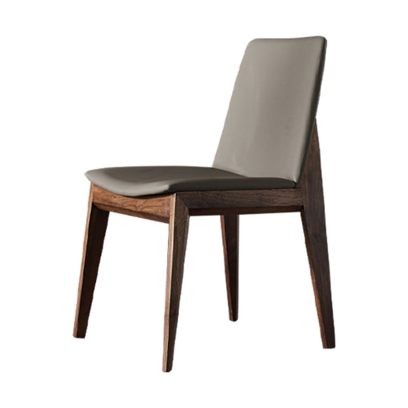 Traditional Wood Dining Armless Chair Faux Leather Side Chair for Restaurant Use Clearhalo ' kitchen&dining_furn' 'Dining Chairs' 'Dining Tables & Seating' 'dining_chair' 'furn' 'furn_dining_chair' 'Furniture' 'furniture_dining_chair' 'Kitchen & Dining Furniture' 'kitchen' 1200x1200_6537cec9-fdf2-46fa-b1d9-7a40402d4916