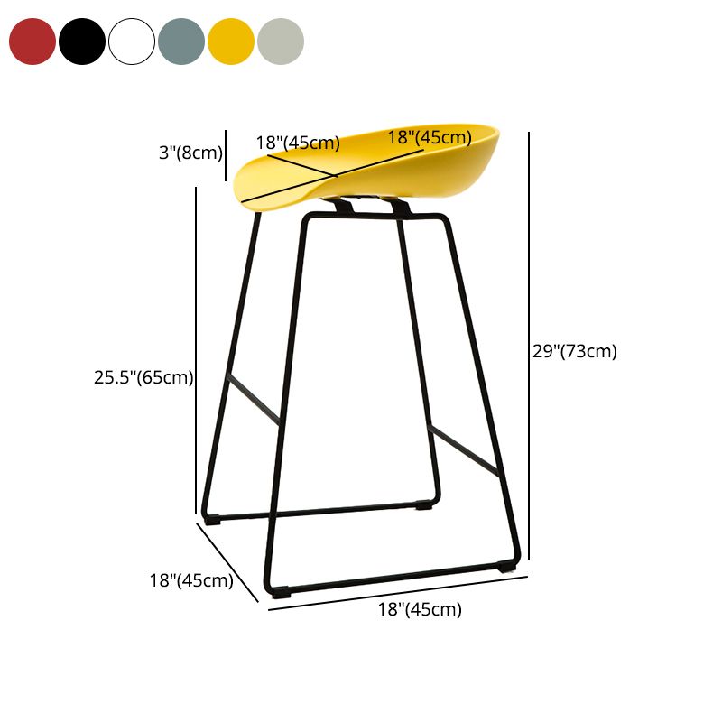 Scandinavian Style Bar-stool with Bucket Seat Counter Chair for Kitchen Bar Clearhalo 'Bar Furniture' 'Bar Stools' 'bar_stools' 'furn' 'furn_bar_stools' 'furniture_bar_stools' 'Kitchen & Dining Furniture' 'kitchen&dining_furn' 'kitchen' 'kitchen_furn' Furniture' 1200x1200_65383d6d-a40b-4e56-84d7-d5f0029fa977