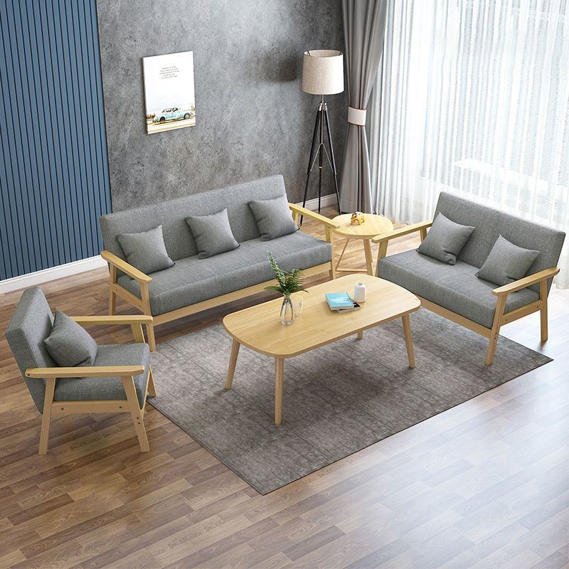 Zeitgenössischer enger Rückenstandard Square Arm Wohnzimmer Sofa