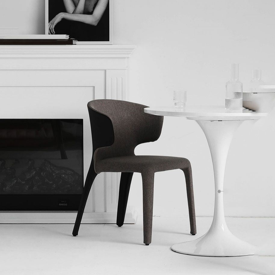 Modern Metal Dining Room Chair Wingback Arm Single Chair for Home Use Clearhalo ' kitchen&dining_furn' 'Dining Chairs' 'Dining Tables & Seating' 'dining_chair' 'furn' 'furn_dining_chair' 'Furniture' 'furniture_dining_chair' 'Kitchen & Dining Furniture' 'kitchen' 1200x1200_653b2c73-4b16-4c5c-aae9-10219520ce99