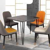 Industrial Style Sintered Stone Dining Table 4 Legs Base Square Table for Home Clearhalo ' dining_table' 'Dining Tables & Seating' 'Dining Tables' 'furn' 'furn_dining_table' 'Furniture' 'furniture_dining_table' 'Kitchen & Dining Furniture' 'kitchen&dining_furn' 'kitchen' 'kitchen_dining_table' 1200x1200_653bb661-a7bd-47d1-abff-1f061f007a0e